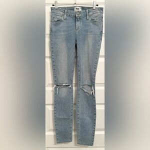 PAIGE Women’s Verdugo Ankle Jeans with Raw Hem Bella Destructed